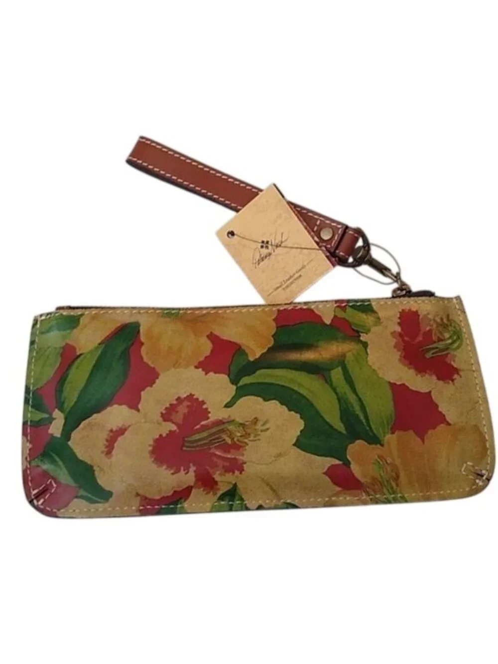 Patricia Nash P556397 St. Croce Wristlet in Spring Lily